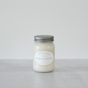 Citrus & Cilantro Natural 90 Hour Soy Candle