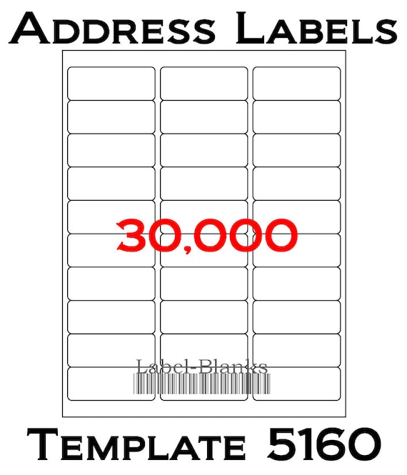 laser ink jet labels 1000 sheets 1 x 2 5 8 etsy