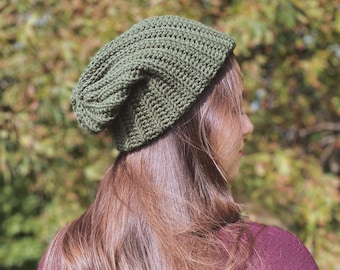 Classic Ribbed Crochet Beanie