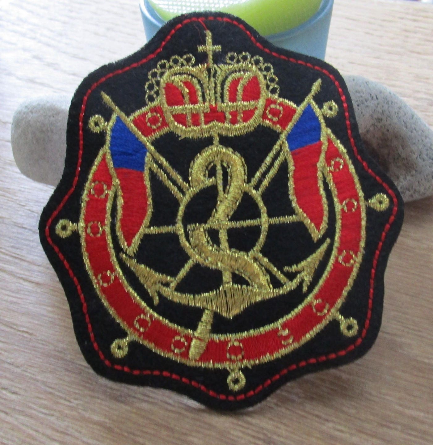 grand patch royal Motif brod Tissu Fer sur Patch Coudre grand patch royal Motif brod Tissu Fer sur Patch Coudre