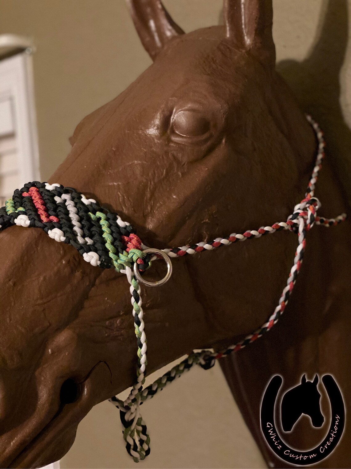 Rope halter paracord halter horse halter Etsy