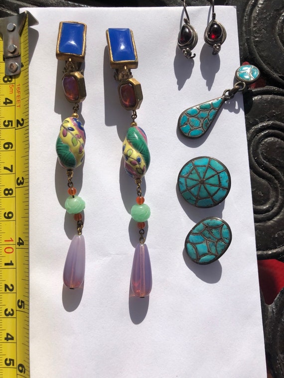 19 piece Lot of high-quality Boho jewelry 60s to … - image 7