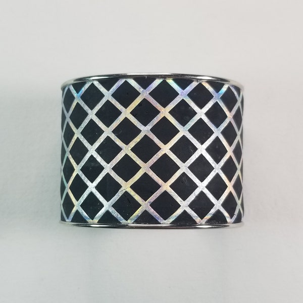 Diamond Lattice Cuff Bracelet