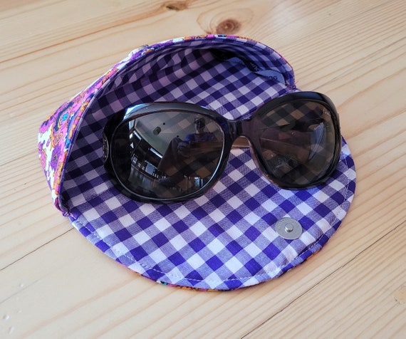 Checkered Sunglasses with Purple Case Burberry | Accessories | Burberry Purple Sunglasses With  main image 2