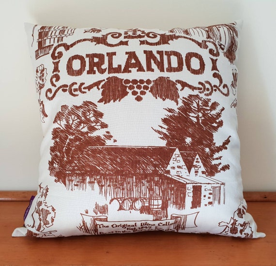OOAK Vintage style Cushion Pillow cover Upcycled Teatowel