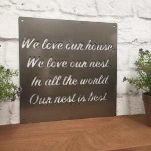 Personalized Quote Metal Sign with Your Custom Saying