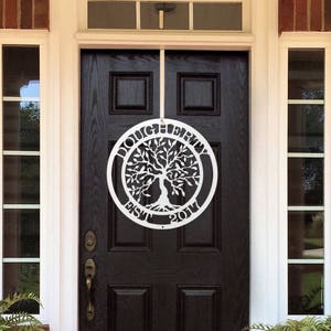 Personalized Metal Tree of Life with Family established date | Metal Wall Art |