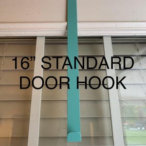 Metal Over-The-Door Hook: Wreath & Floral Hanger - 70+ Colors