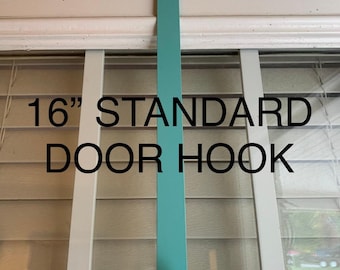 Metal Over-The-Door Hook: Wreath & Floral Hanger - 70+ Colors