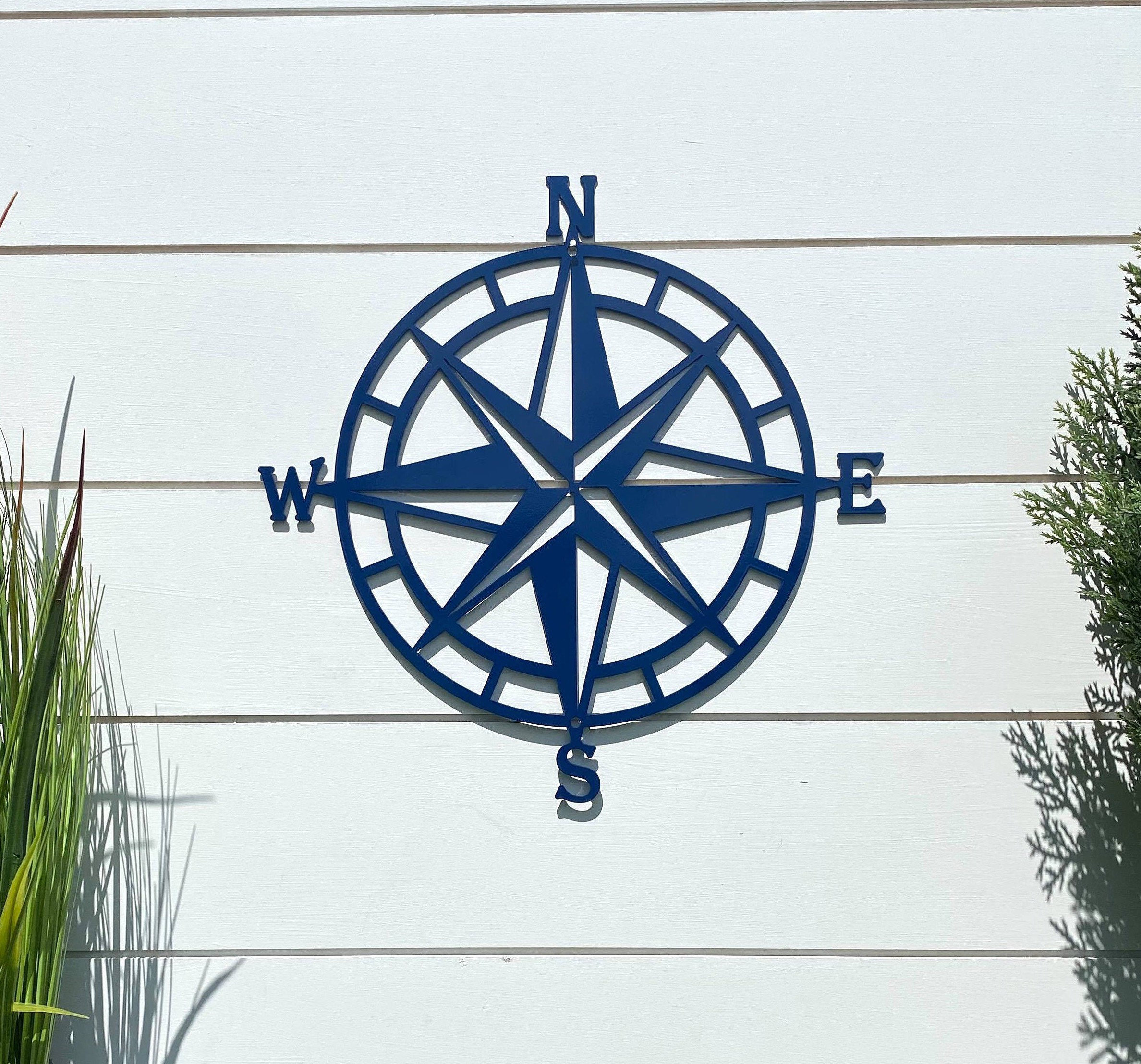 Décor Sculptures & Figurines Home & Garden Nautical COMPASS ROSE WALL