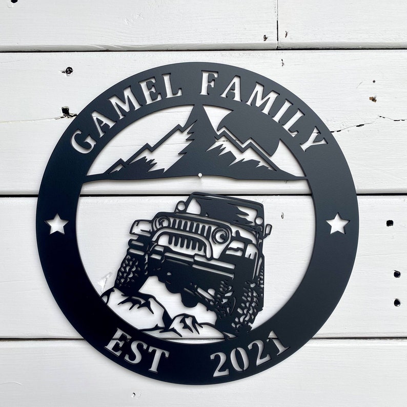 Personalized Offroading Sign Car Garage Sign Personalized Etsy