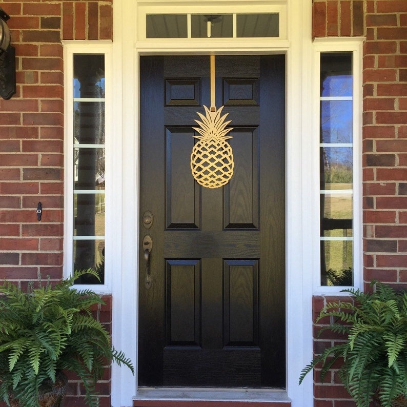 Pineapple, Front Door Wreath, Front Door Decor, Pineapple Decor, Door Hangers, Elegant Door Wreath, Door Decorations, outdoor wreath image 1