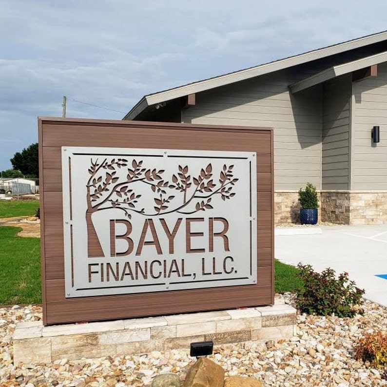 Large Laser Cut OUTDOOR Business LOGO Signs Make Your Etsy
