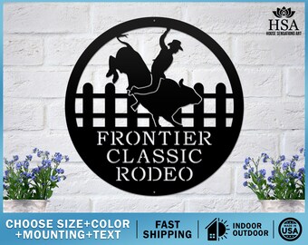 Rodeo Bull Riding Ranch Sign | Bull Rider Gift | Custom Made Sign