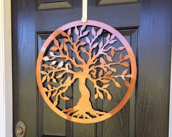 Tree of Life Door Hanger,  Tree Art, Front Door Wreaths, Door Decor, Outdoor Wreath, , Family Tree, Gift for her