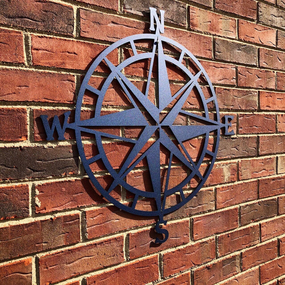 Metal Compass Rose Nautical Wall Art Metal Wall Art/ Wall - Etsy