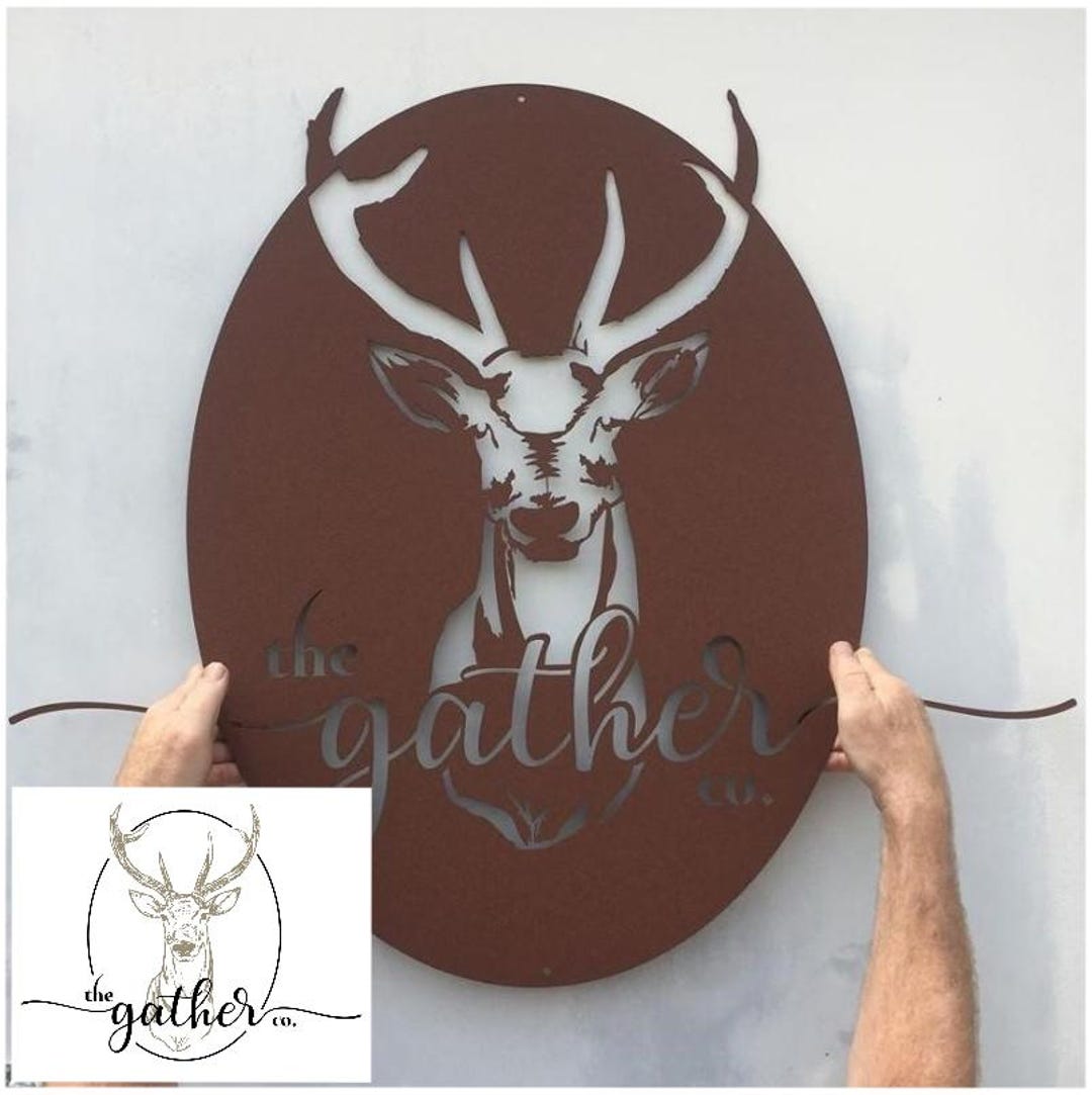 Single Layer, Single Color Laser Cut Metal Business Sign With Your ...
