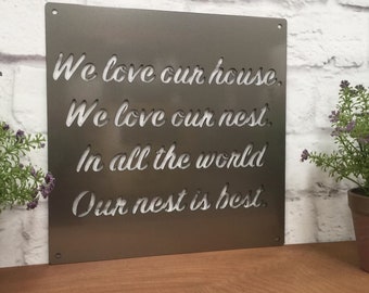 Custom Quote Sign |  Custom Metal Sign | Inspirational sign | Laser Cut Sign | Make your own sign- Farmhouse sign - Farmhouse decor