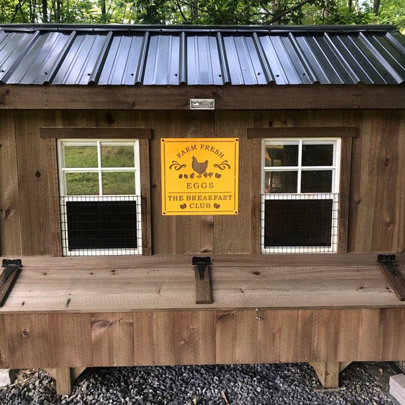Personalized Farmhouse Chicken Coop Sign Kitchen Decor Etsy