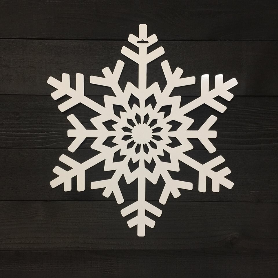 Metal Snowflake Monogram Door Wreath Winter Front Door Wreath