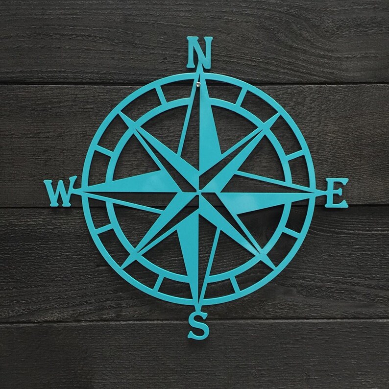 Compass Rose Metal Wall Art Nautical Outdoor Decor Hsac1001
