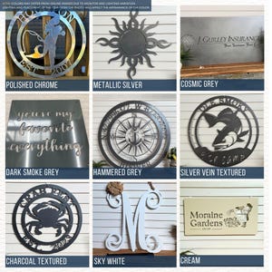 Custom Metal Sign - Personalized Family Name Home Decor  , Monogram Door Wreath, Garden Wall Art