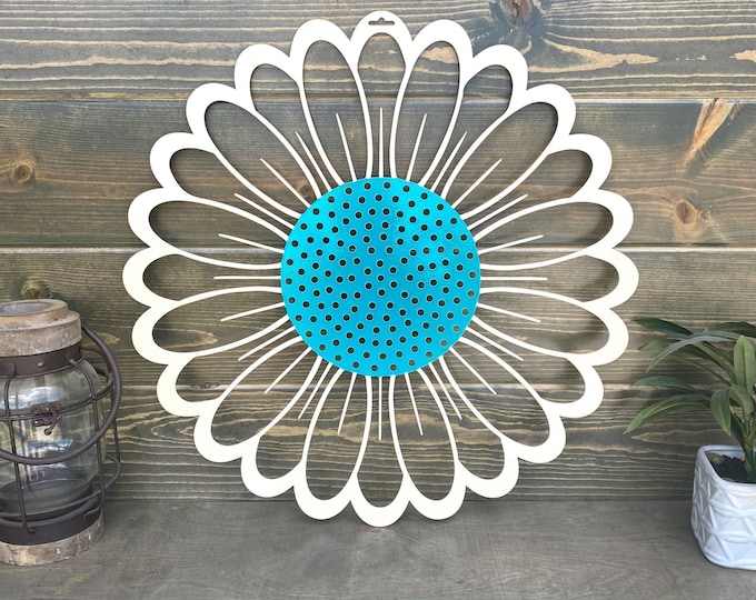 Metal Flower Door Decor - Year Round Door Decor | Over 100 Color Choices