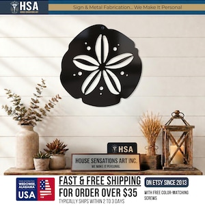 Sand Dollar Coastal Wall Decor - Beach house decor