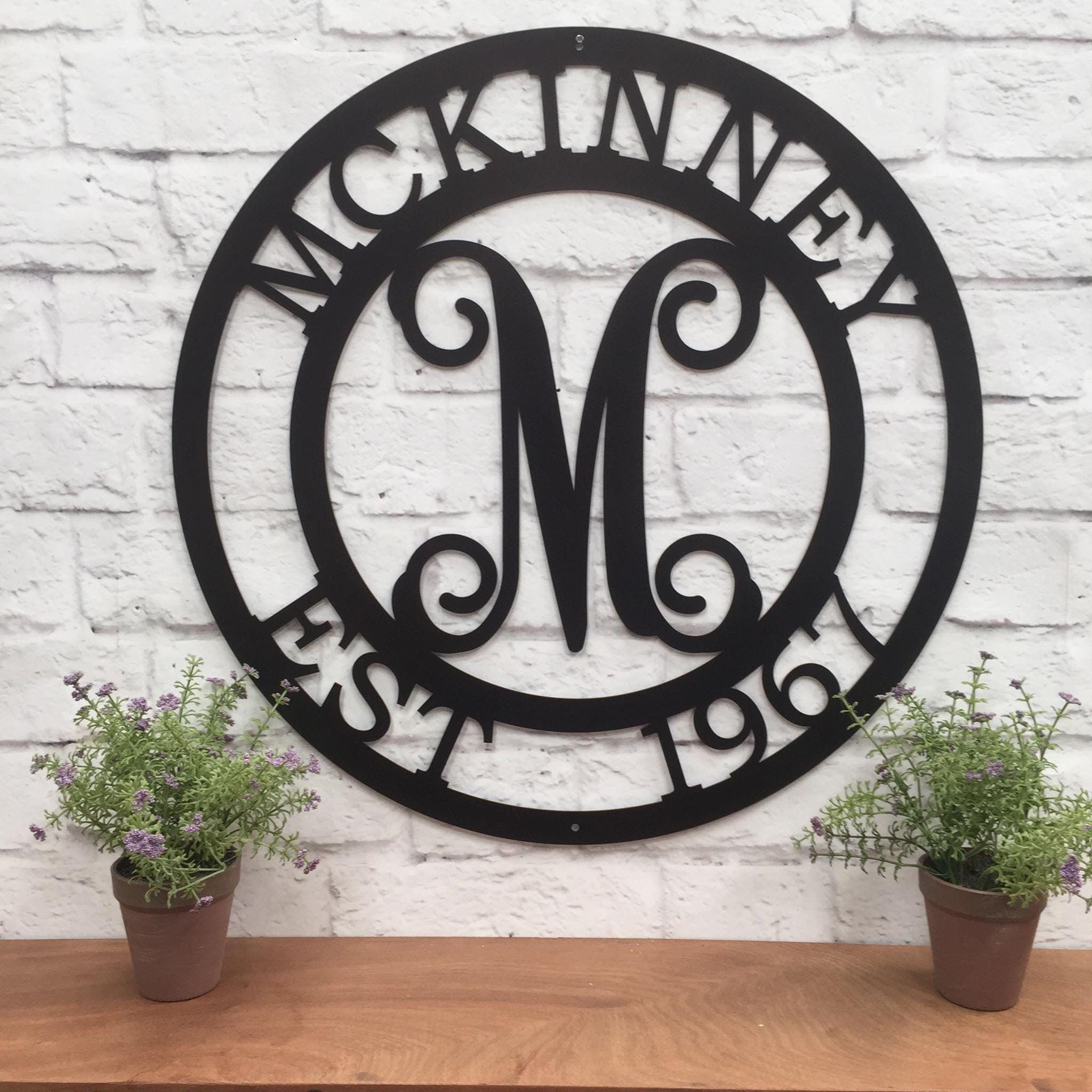 Custom Metal Sign for 6th & 11th Anniversary Gift | Personalized Family Sign