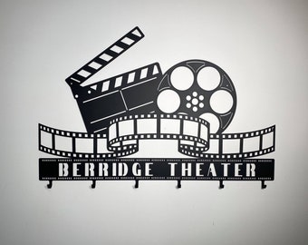 Personalized Movie Reel, Film Strip, and Hollywood Clapboard Metal