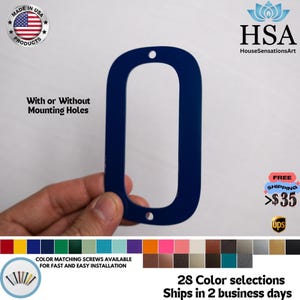 Custom 3" Metal Letters, Numbers or Characters: Indoor or Outdoor Powder Coated Steel