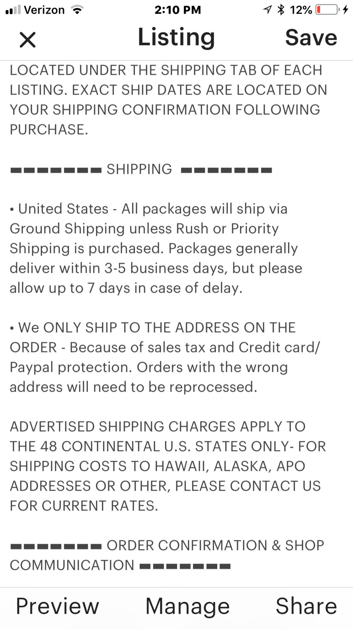 DIFFERENCE IN SHIPPING charges Difference in Shipping Charges Etsy