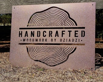 Custom Metal Sign: Rustic Laser Cut Steel Outdoor Business Sign, Weatherproof, Large or Small