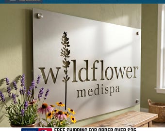 Large Business Logo Signs: Laser Cut Metal Commercial Signage with Custom Graphics