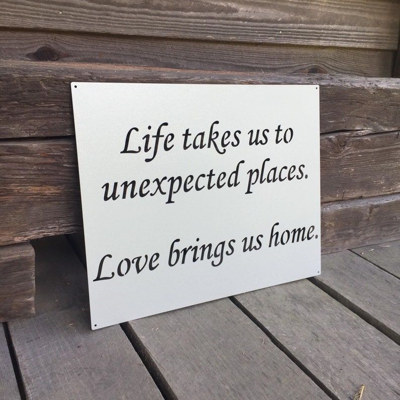 Custom Quote Sign Custom Metal Sign Inspirational Sign Etsy