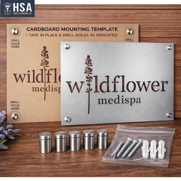 Custom Metal Sign: Premium Business Logo Signs-Laser Cut Personalized Outdoor Steel Signage