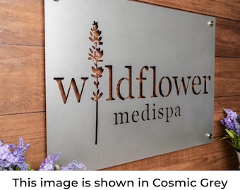 Large Custom Business Logo Sign Laser Cut Metal Commercial Outdoor Steel Signage Custom Graphics