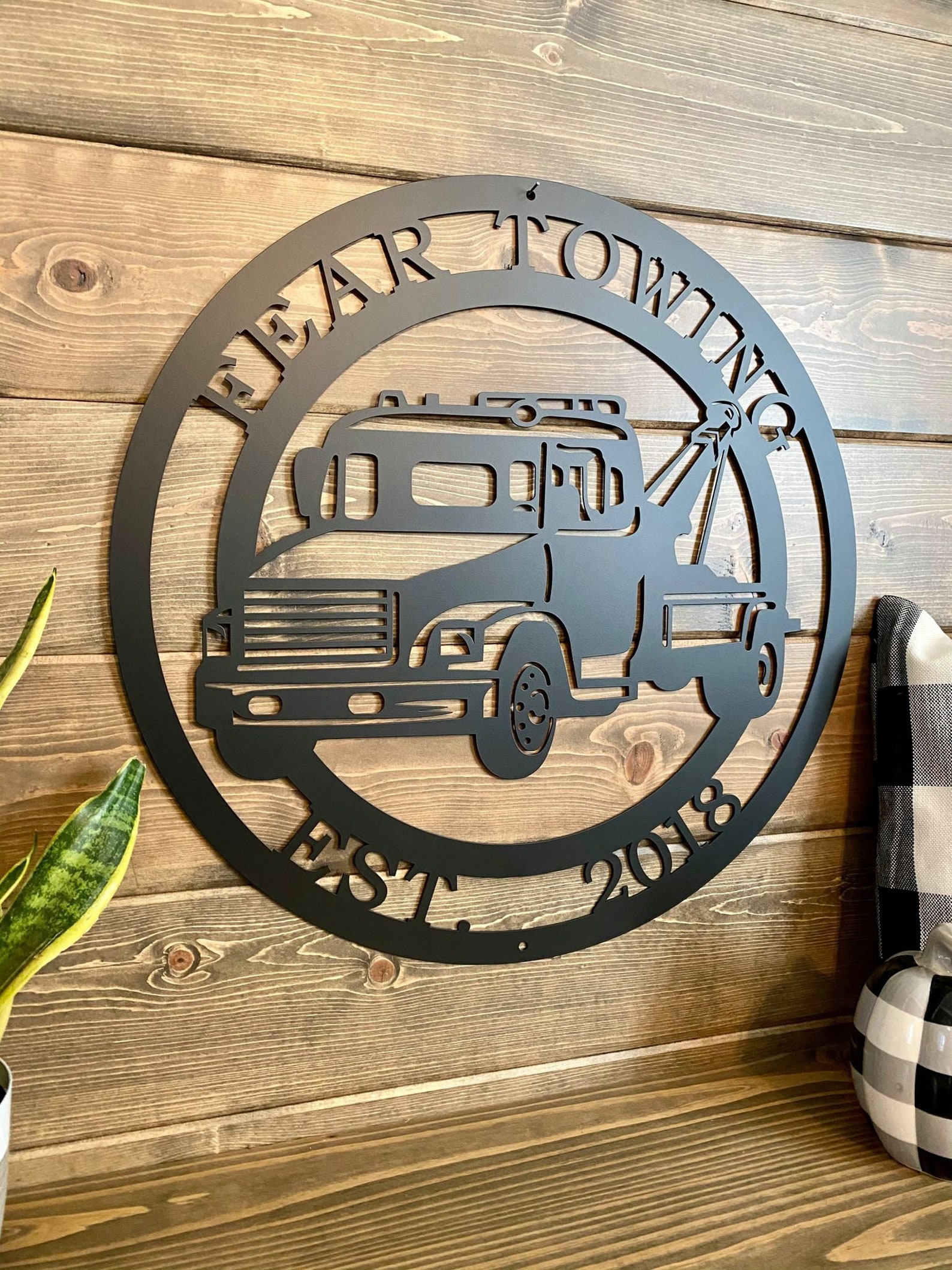 Personalized Tow Truck Sign Custom Metal Sign Gift for Tow Etsy