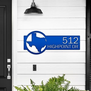 Custom State Address Sign: Personalized Outdoor Metal Sign