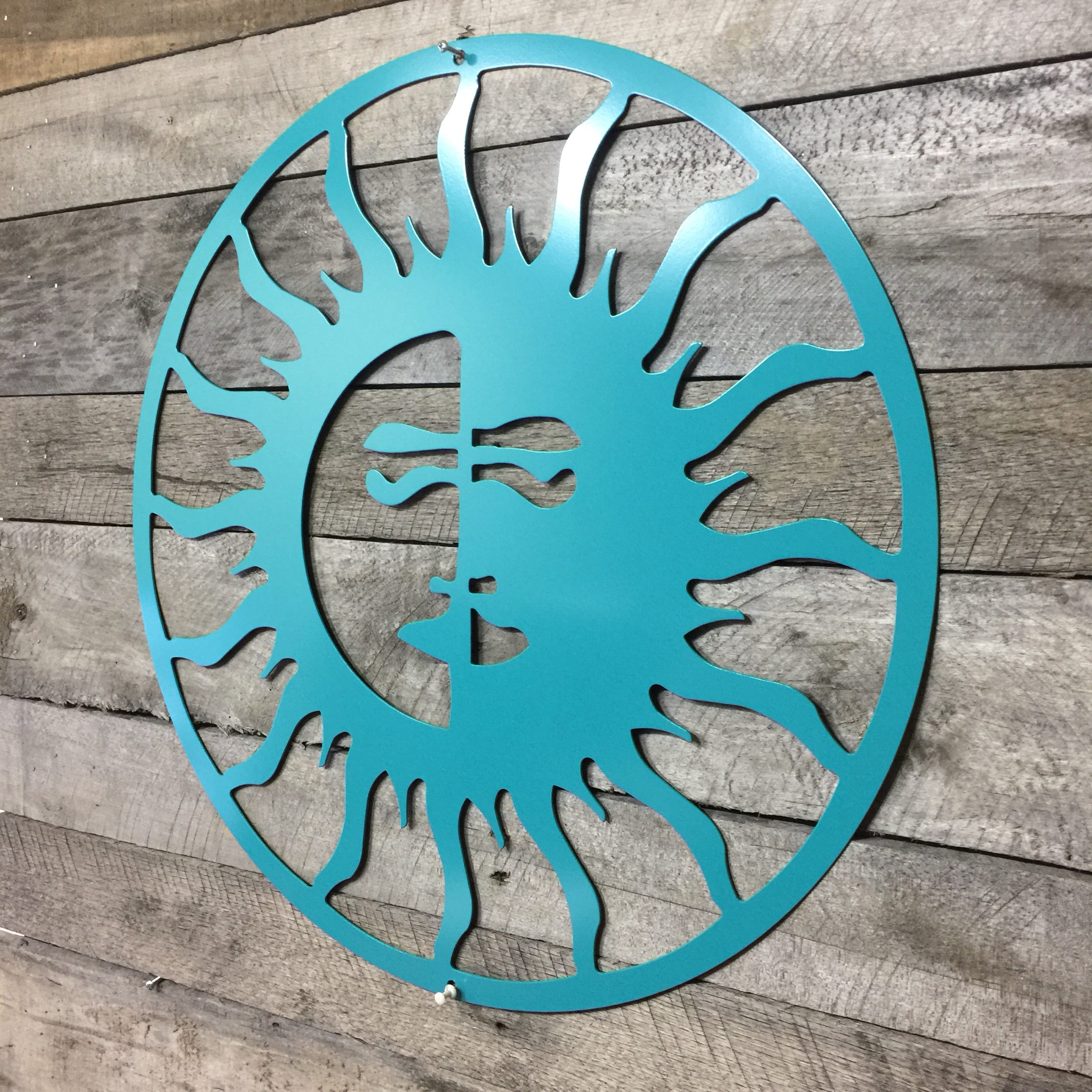 Weatherproof Sun Moon Outdoor Art Pool Custom Metal 1