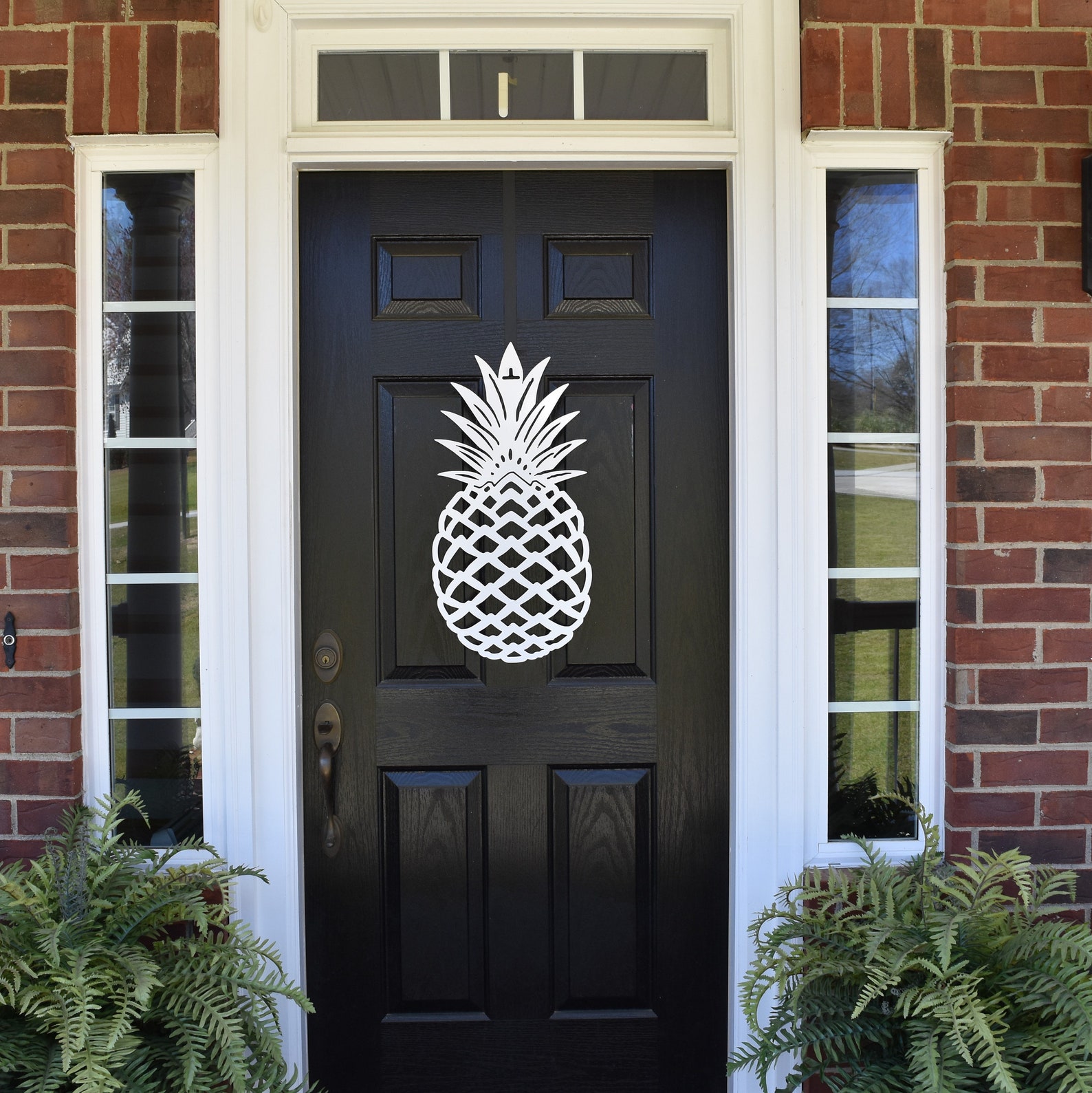 Pineapple Front Door Wreath Front Door Decor Pineapple Etsy