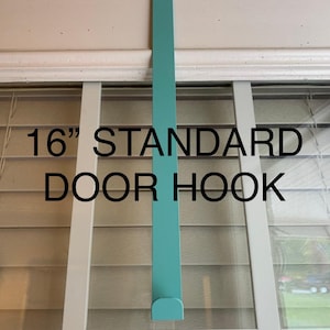 Metal Over-The-Door Hook For Wreath Hanger -  Floral Hanger- Wreath Hooks- Over 70 colors, Made in the USA