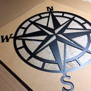 Compass Wall Decor, Nautical Compass, Wall Art, Nautical Metal Wall Art, Nautical Rose, Outdoor Metal Art, Compass Wall Hanging, Beach Decor