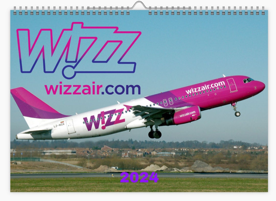 Wizz Air 2024 Wall Calendar A4 Size Etsy