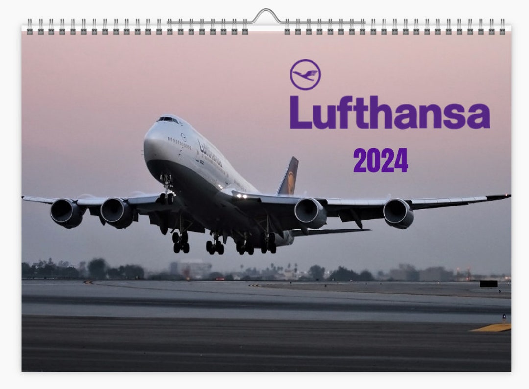 Lufthansa 2024 WALL CALENDAR A4 Size Etsy