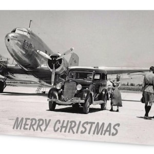 KLM Royal Dutch Airlines Douglas DC3 CHRISTMAS CARD - en stock