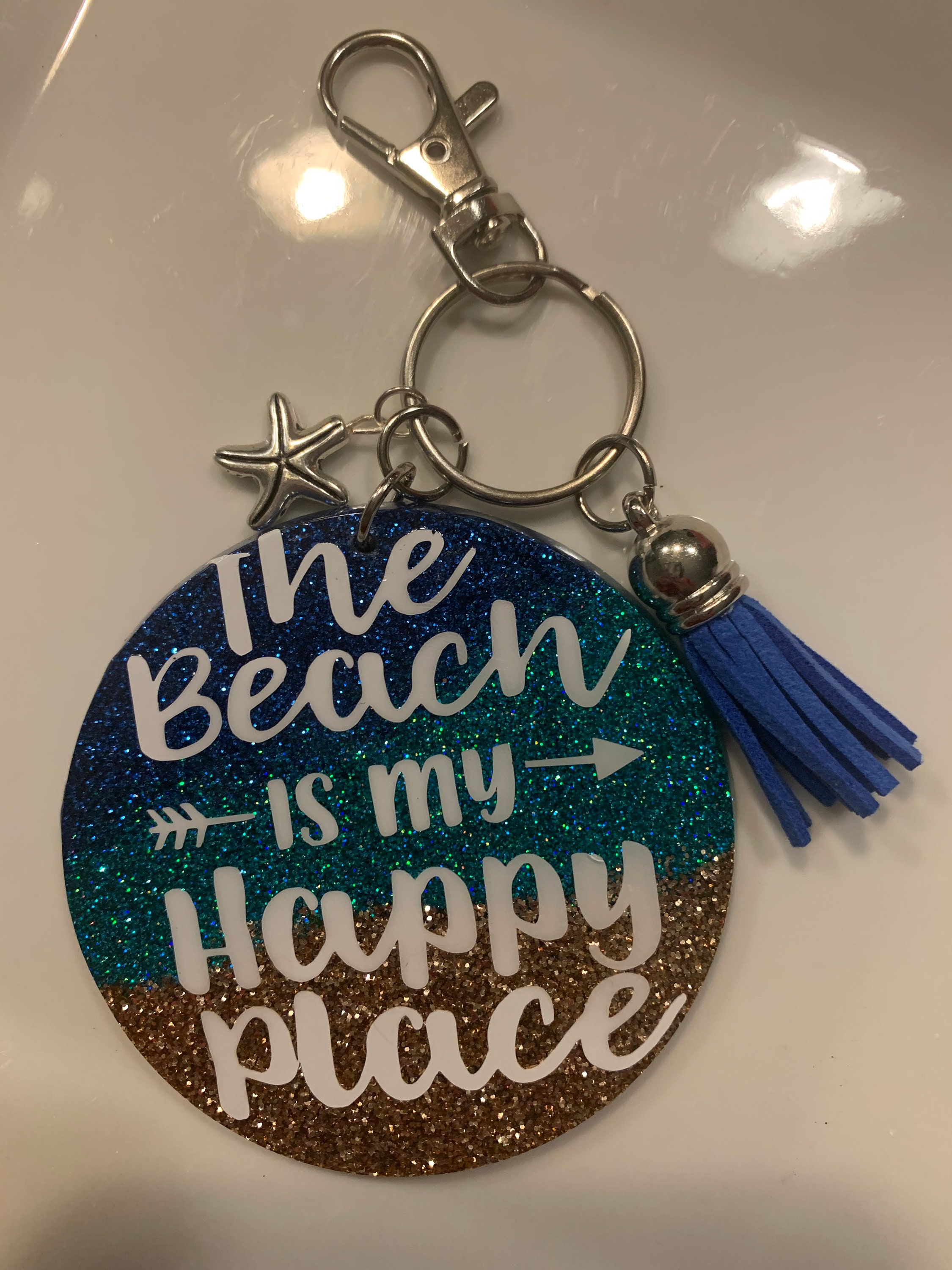 Beach Key Chain - Etsy