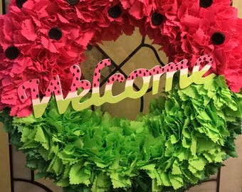 Watermelon wreath