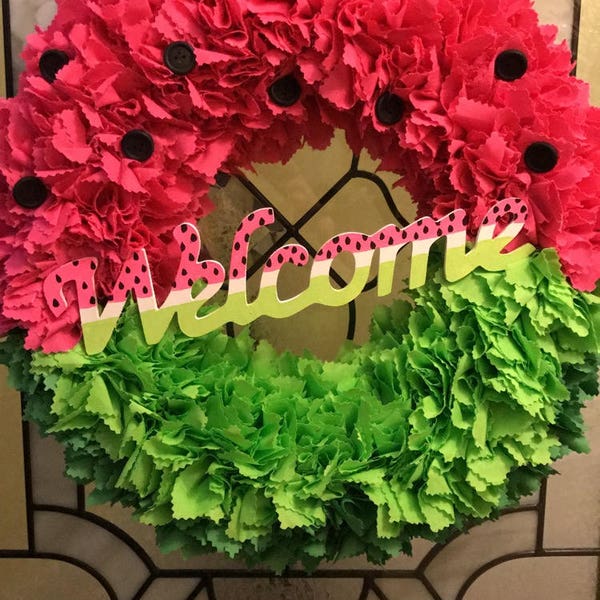 Watermelon wreath