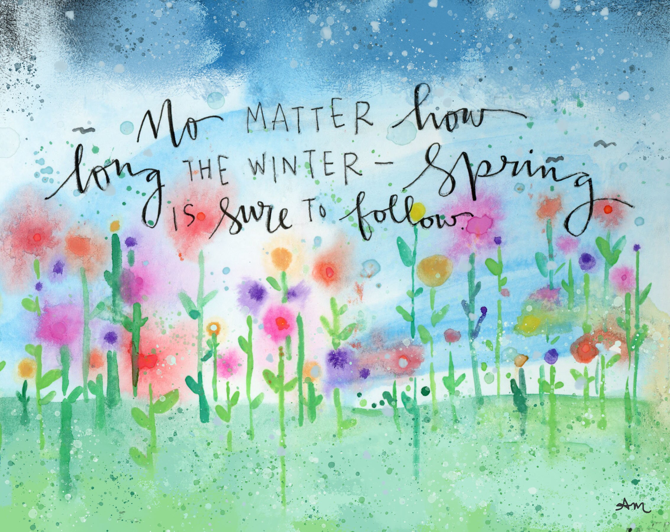 No matter how long the winter spring is sure to follow Etsy